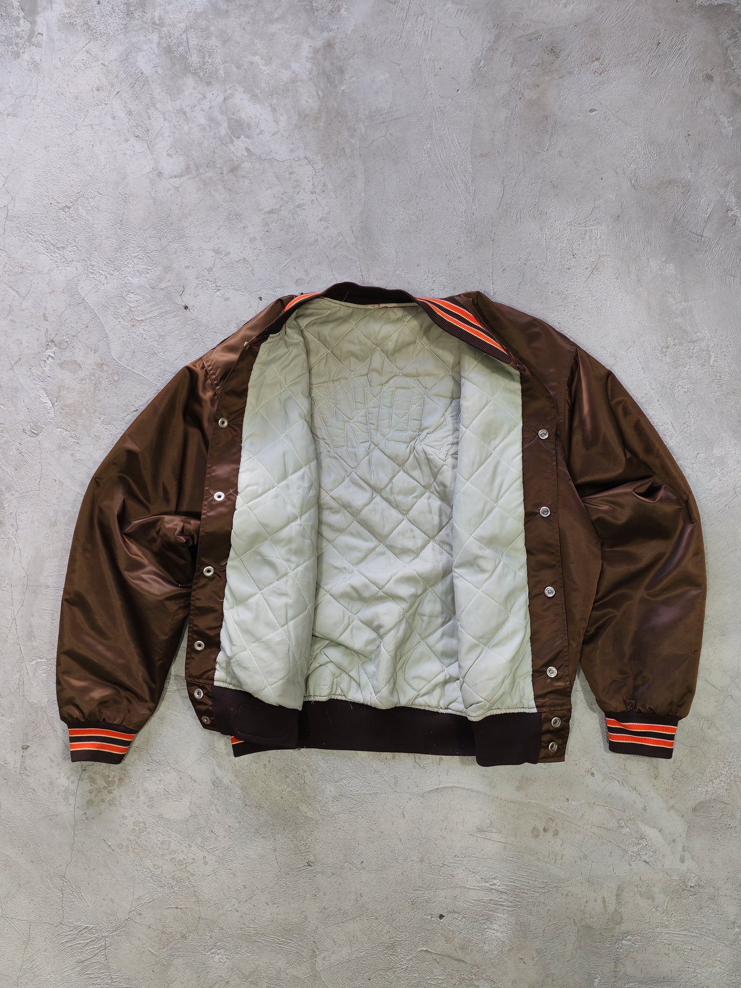 Cleveland Browns NFL Satin Bomber Jacket – L