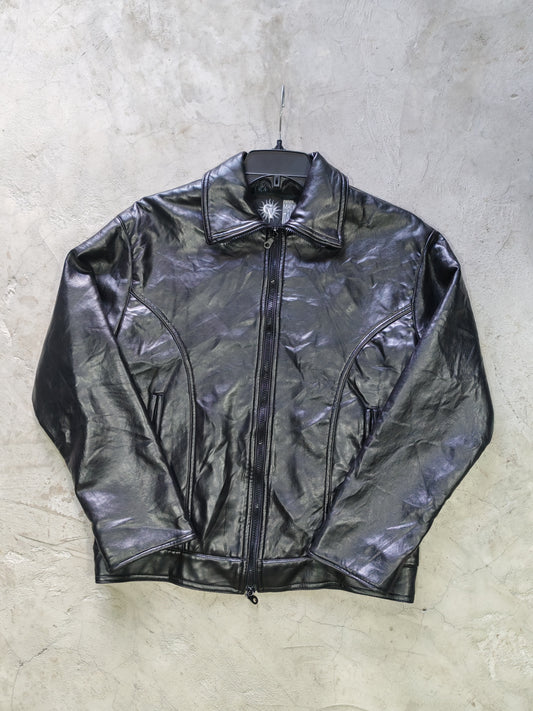 GV Hand Made in Italy Leather Jacket Black – M/L