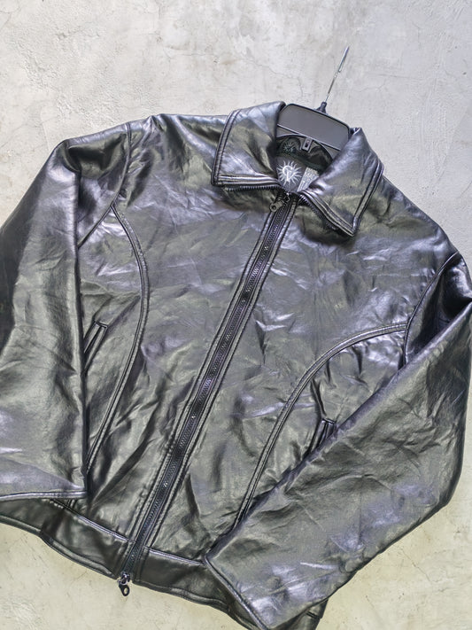 GV Hand Made in Italy Leather Jacket Black – M/L