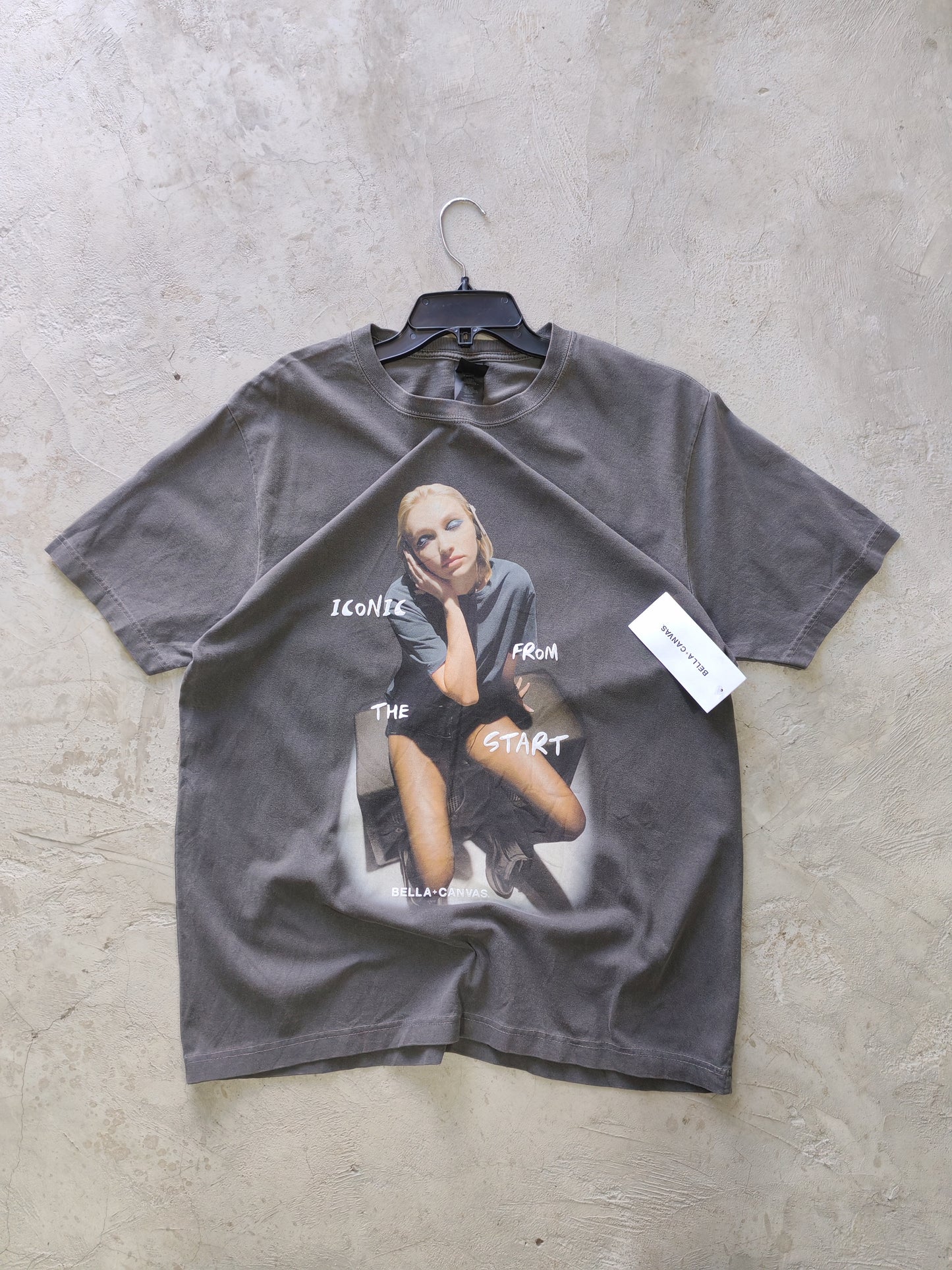 Bella+Canvas “Iconic From The Start” Graphic Tee Grey – L