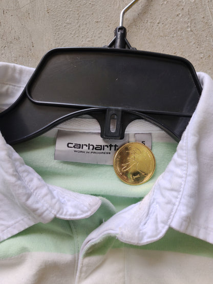 Carhartt WIP Striped Rugby Polo White/Pastel – S/M