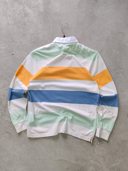 Carhartt WIP Striped Rugby Polo White/Pastel – S/M