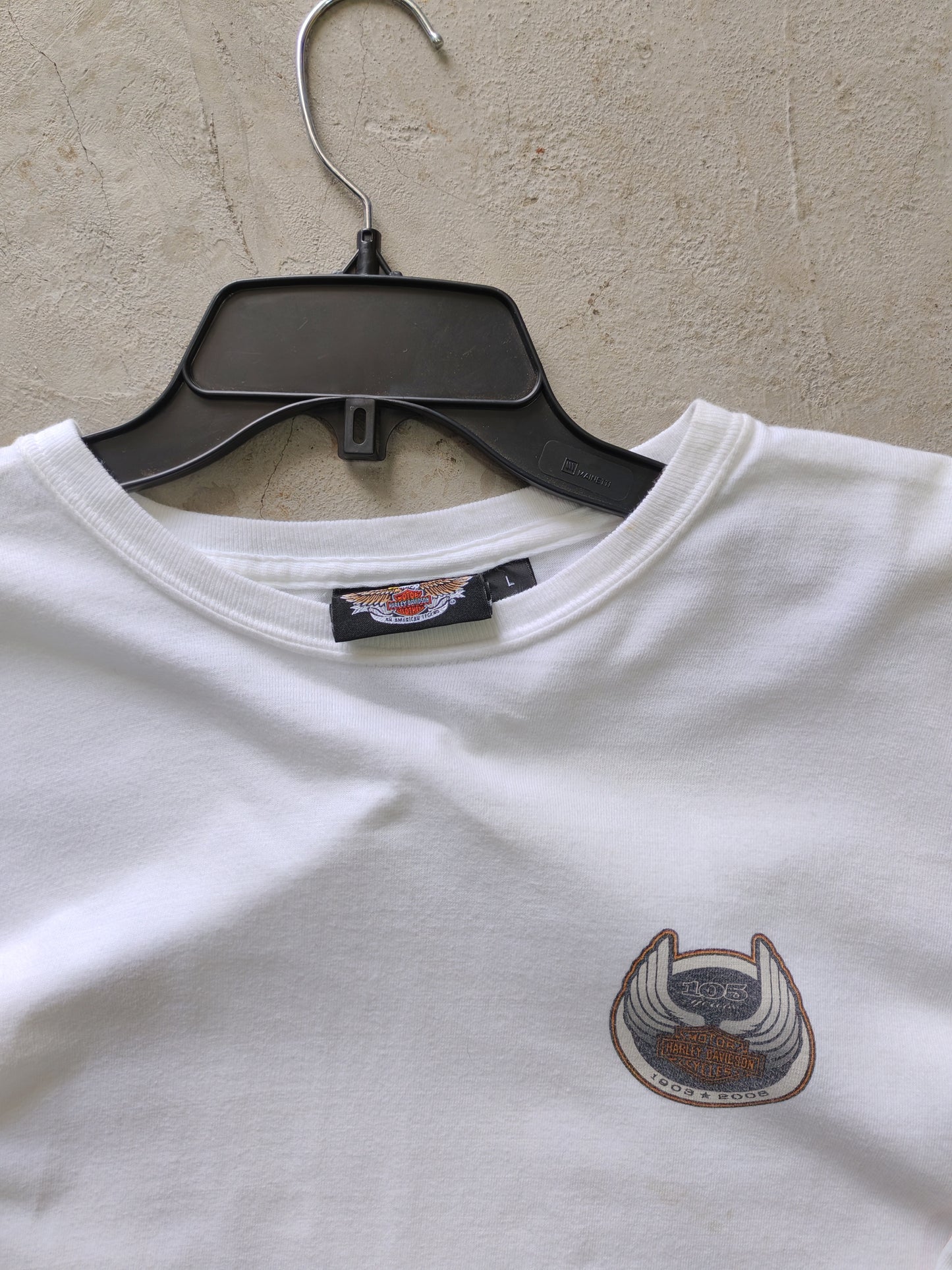 Harley-Davidson 105th Anniversary Long Sleeve Tee White – L