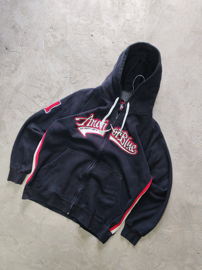 Anchor Blue “Est. Eighty-One” Zip-Up Hoodie Black – S/M