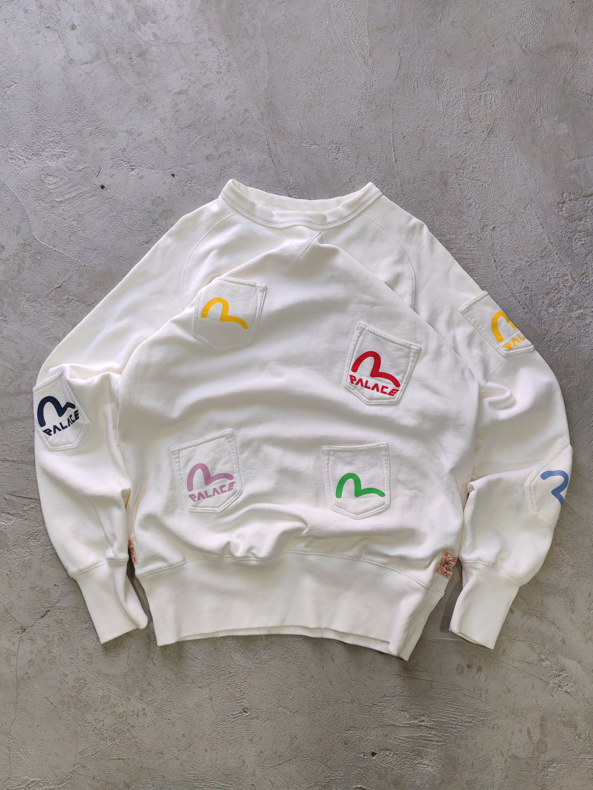 Crewneck Evisu x Palace Multicolor — Talla M