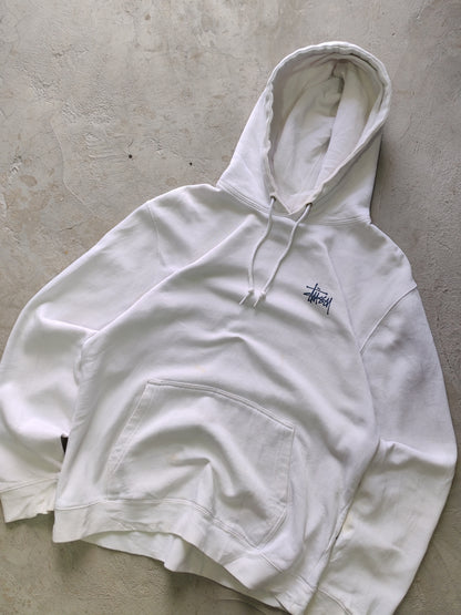 Hoodie Stüssy Blanco — Talla M