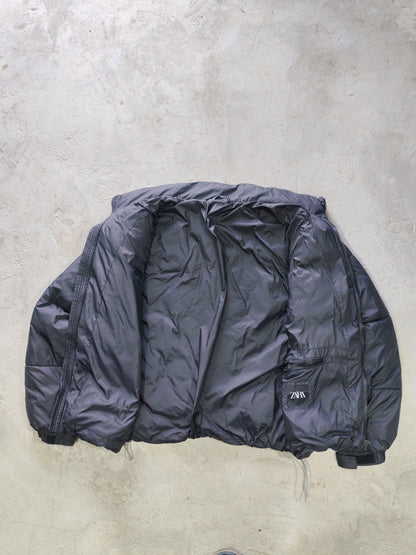 Puffer Zara Negro — Talla L