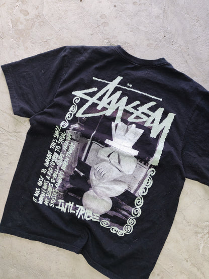 Tee Stüssy Negro — Talla L