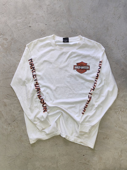 Long Sleeve Harley-Davidson Blanco — Talla L
