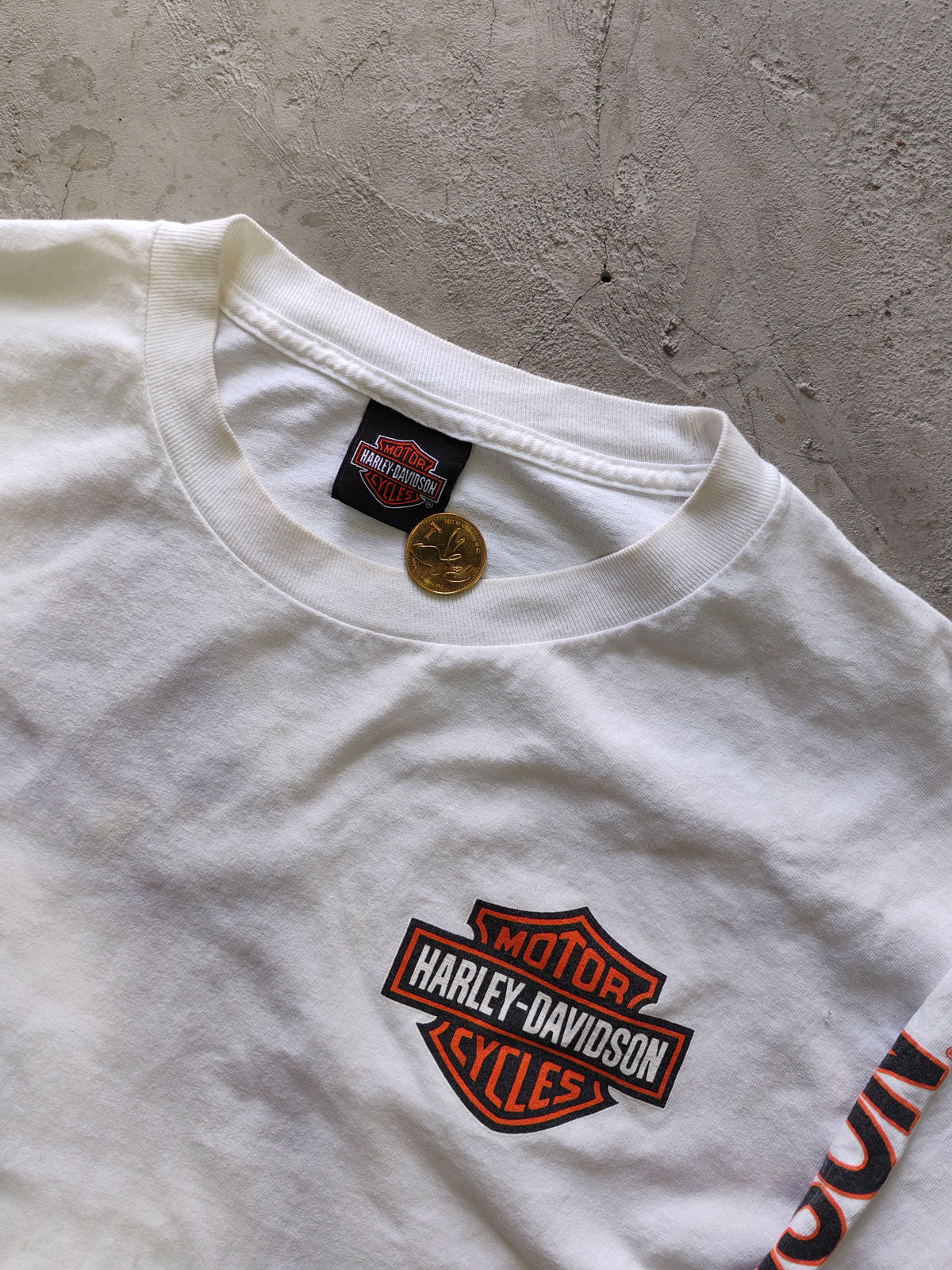 Long Sleeve Harley-Davidson Blanco — Talla L