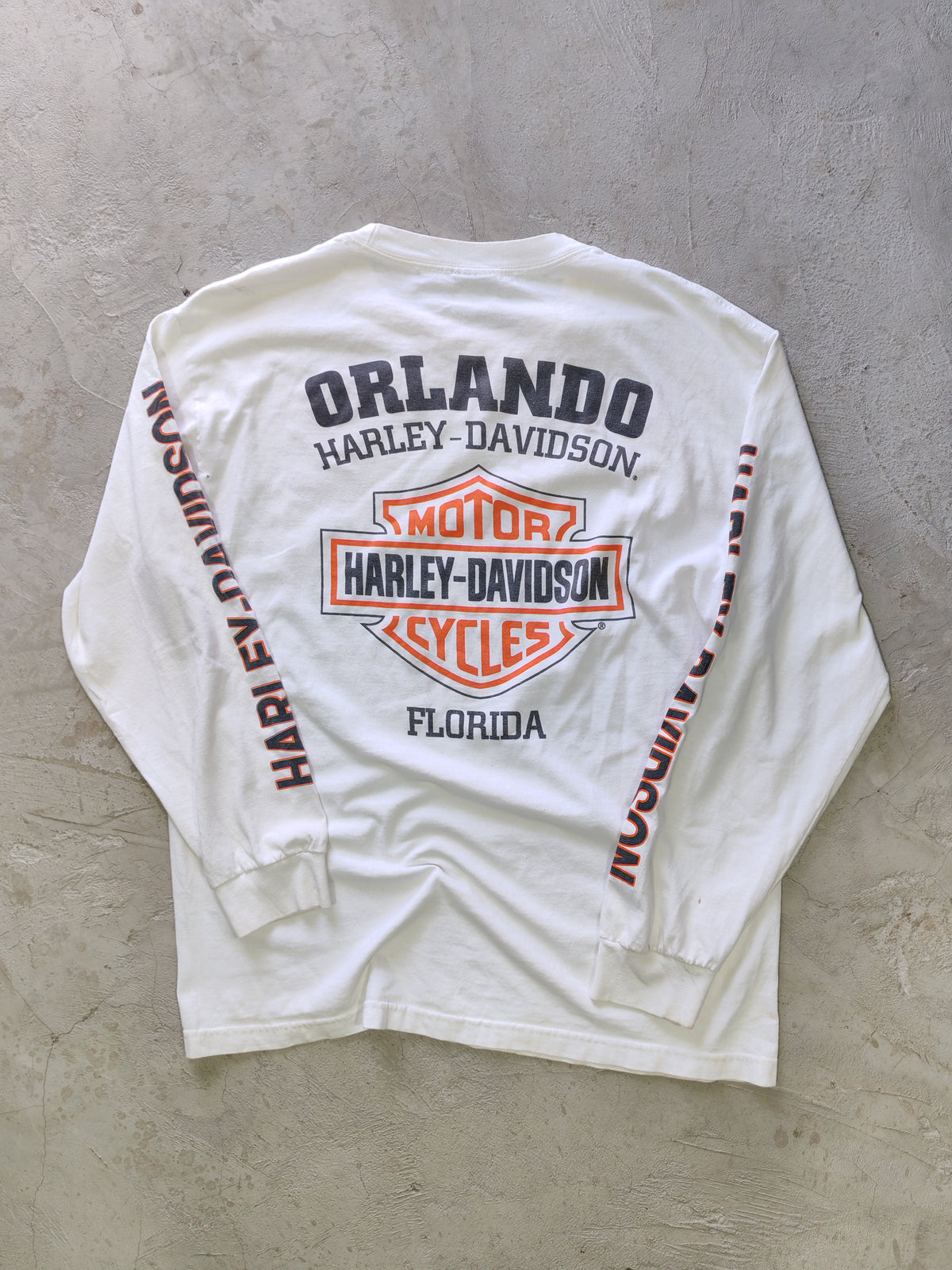 Long Sleeve Harley-Davidson Blanco — Talla L
