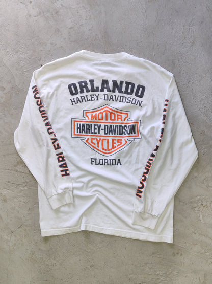 Long Sleeve Harley-Davidson Blanco — Talla L