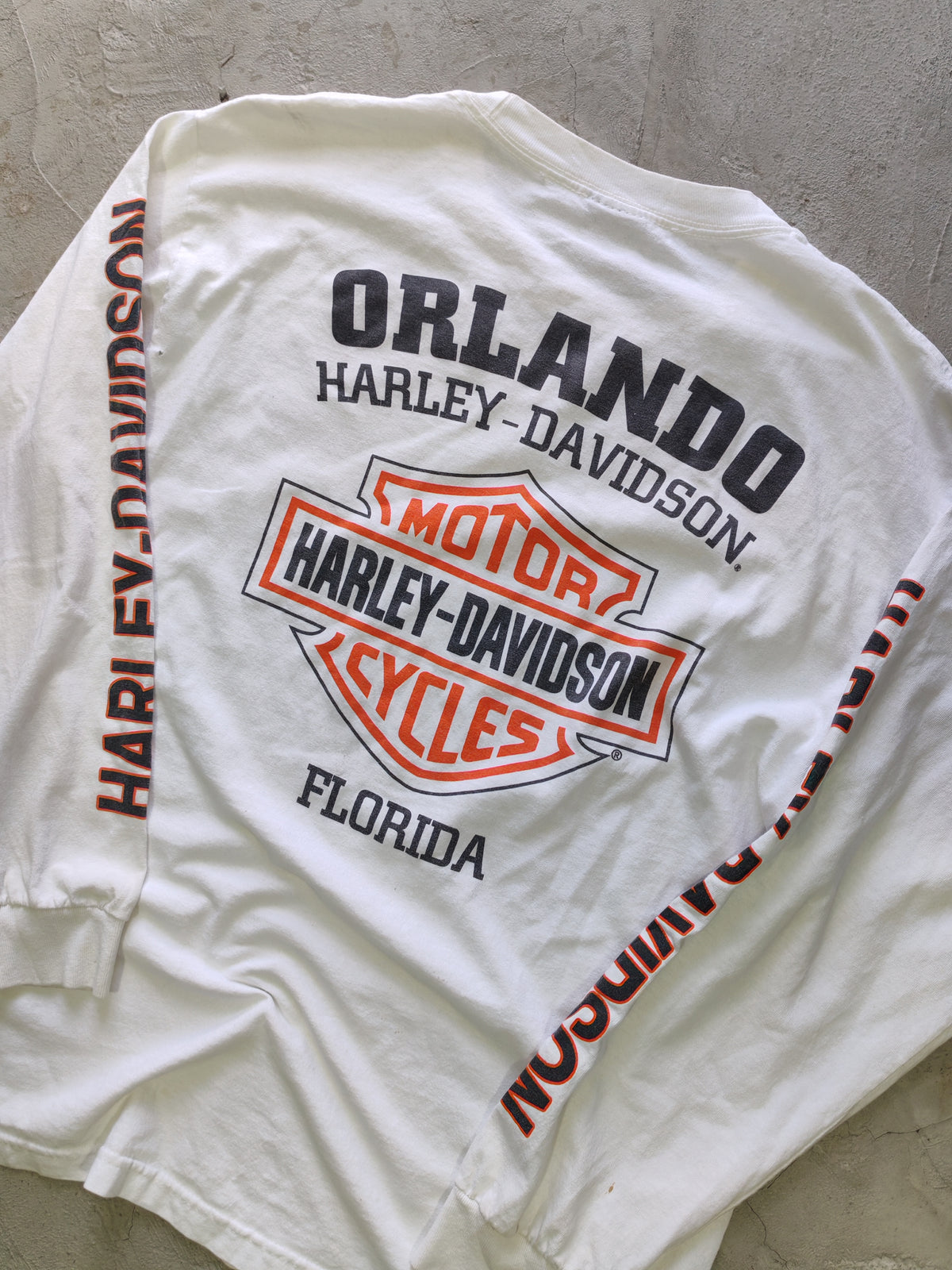 Long Sleeve Harley-Davidson Blanco — Talla L