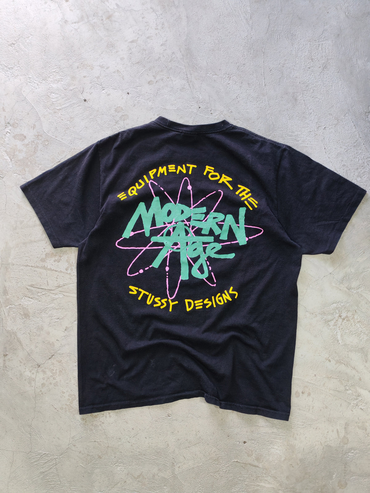 Tee Stüssy Negro — Talla L