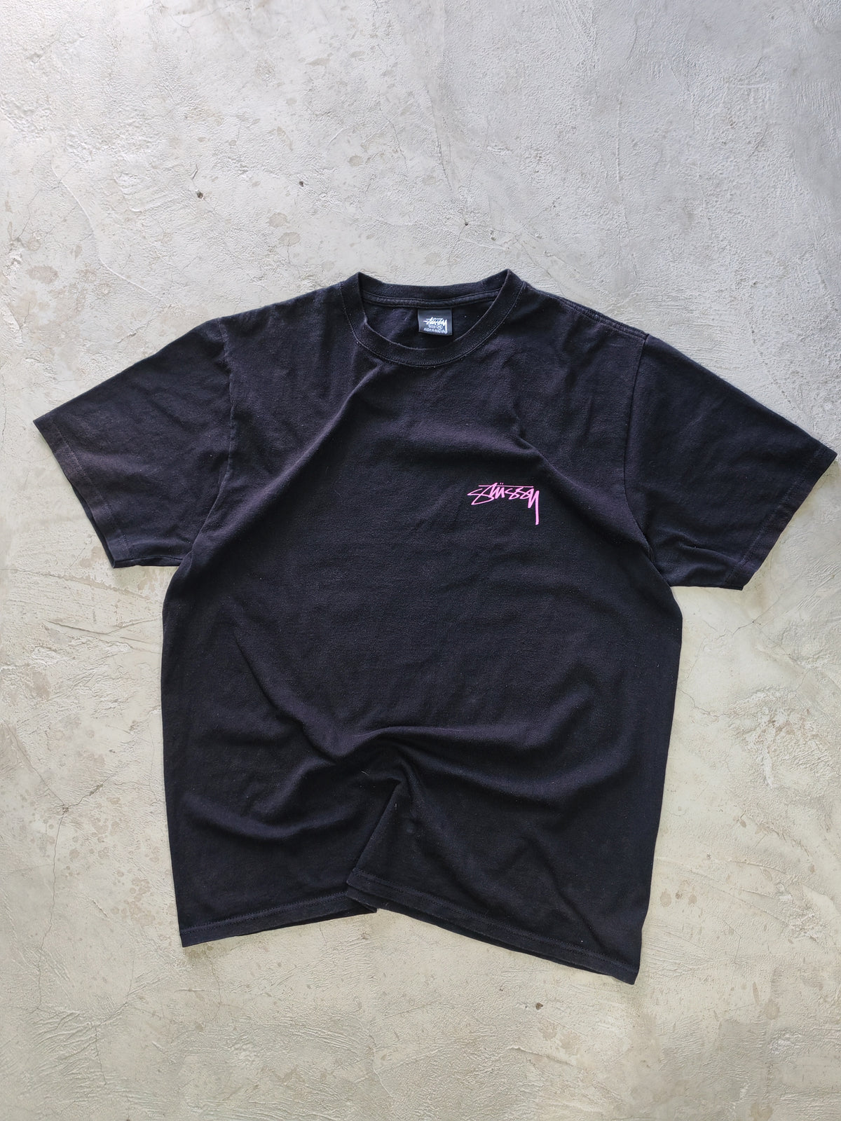 Tee Stüssy Negro — Talla L