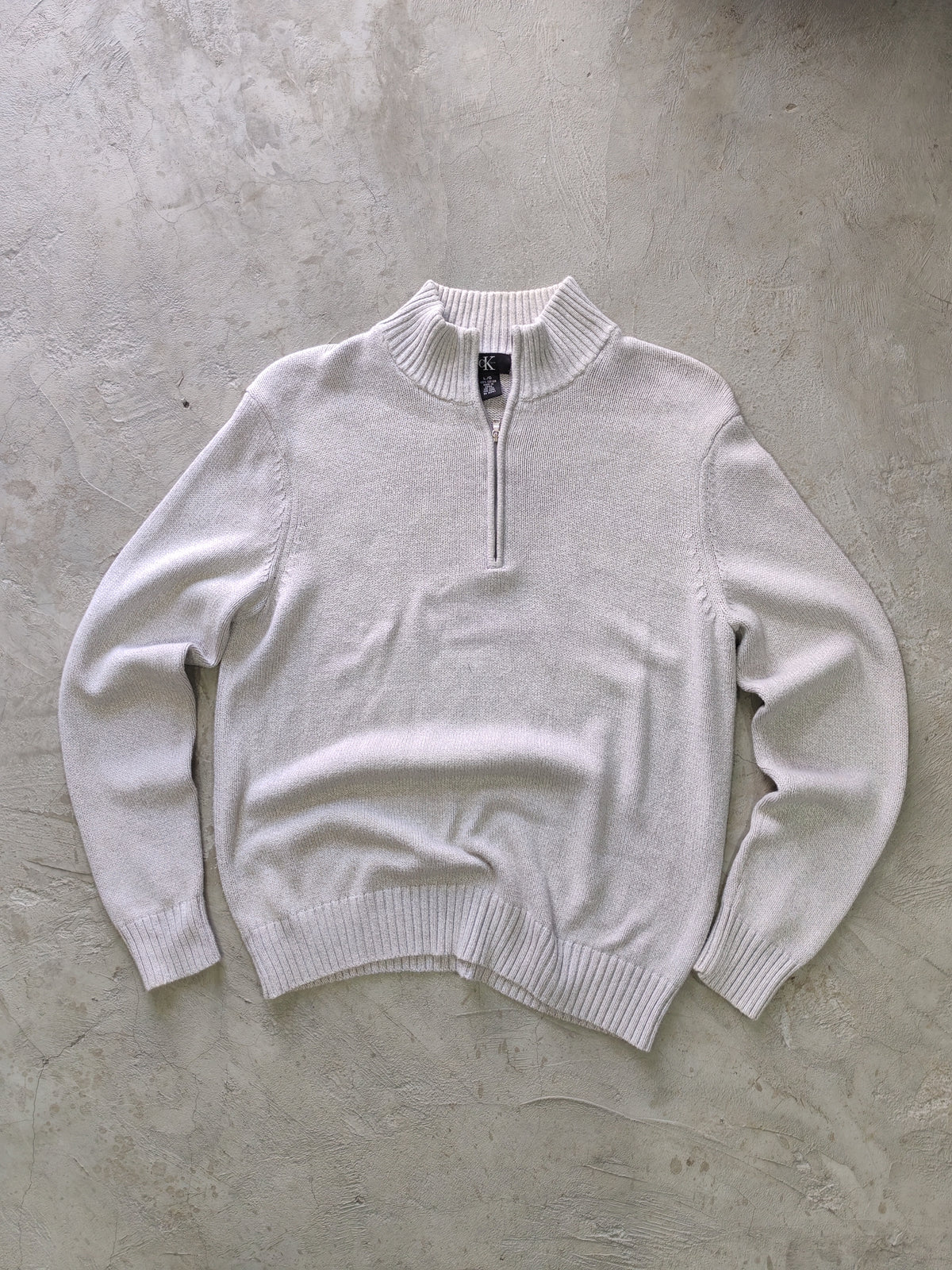 Sweater Calvin Klein Gris Claro — Talla L
