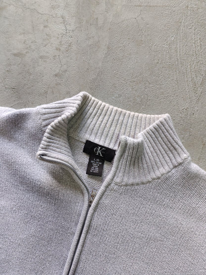 Sweater Calvin Klein Gris Claro — Talla L