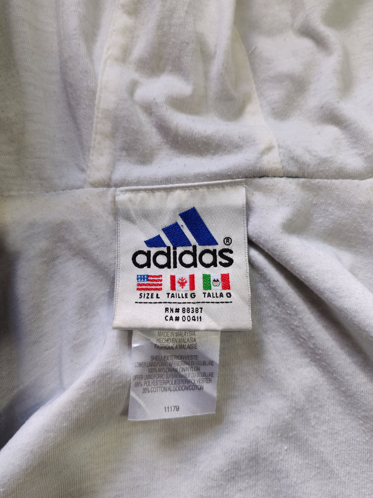 Rompevientos Adidas Azul Navy — Talla L