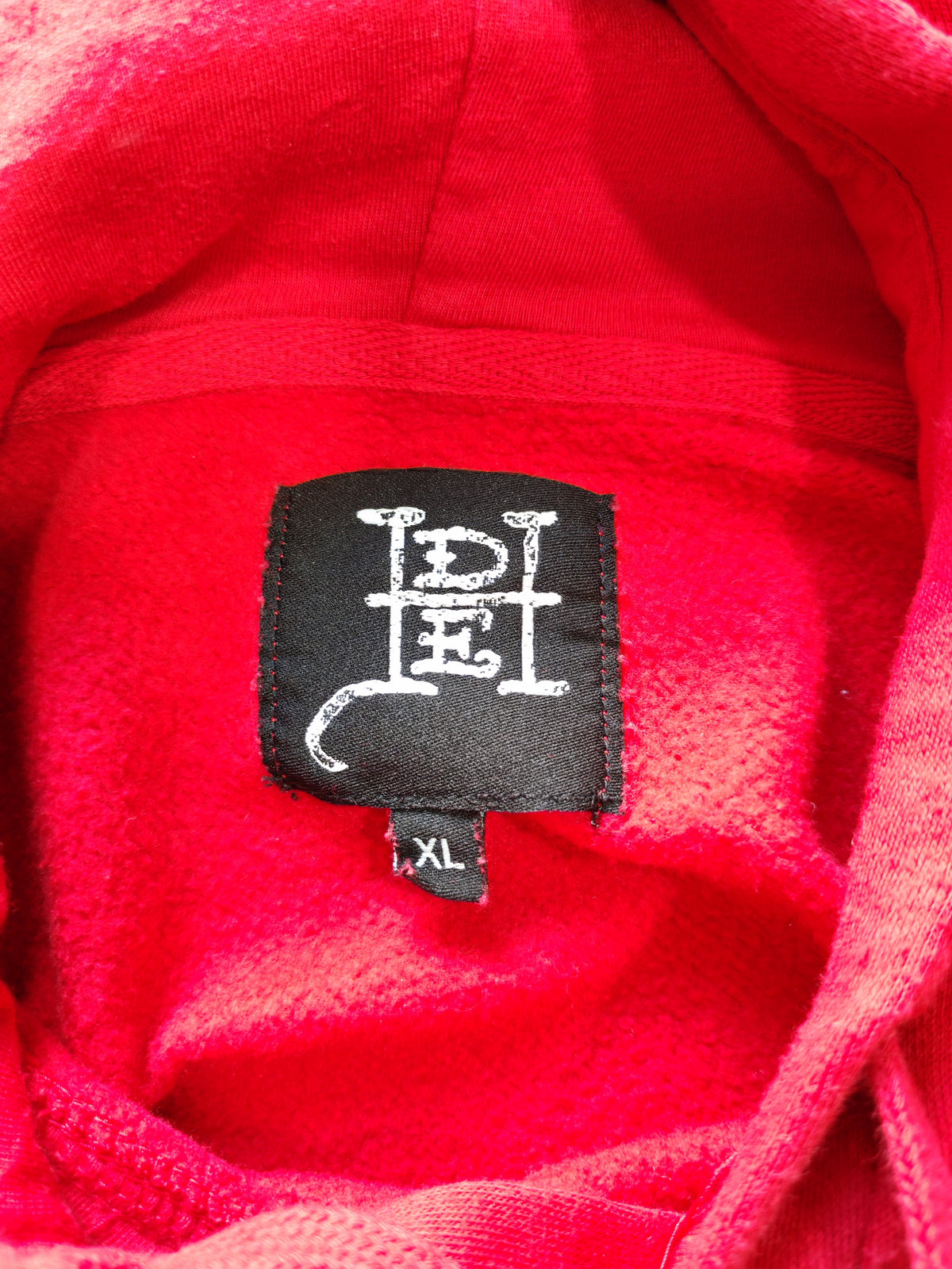 Hoodie Ed Hardy Rojo — Talla XL