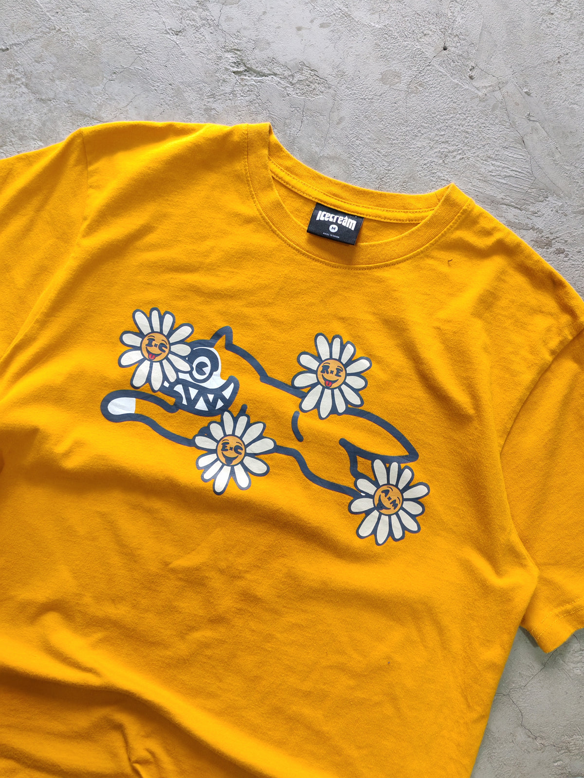 Tee ICECREAM Amarillo — Talla M