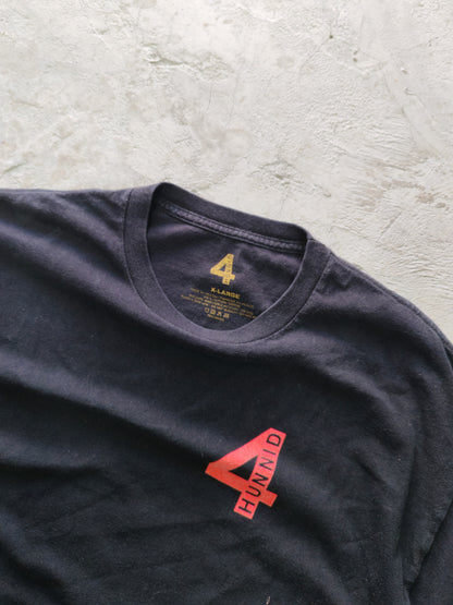 Tee 4Hunnid Negro — Talla XL