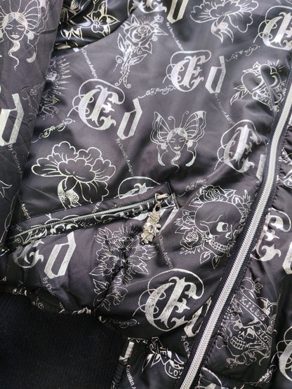 Puffer Ed Hardy Rosa — Talla XL