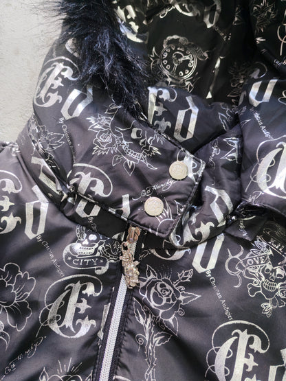Puffer Ed Hardy Rosa — Talla XL