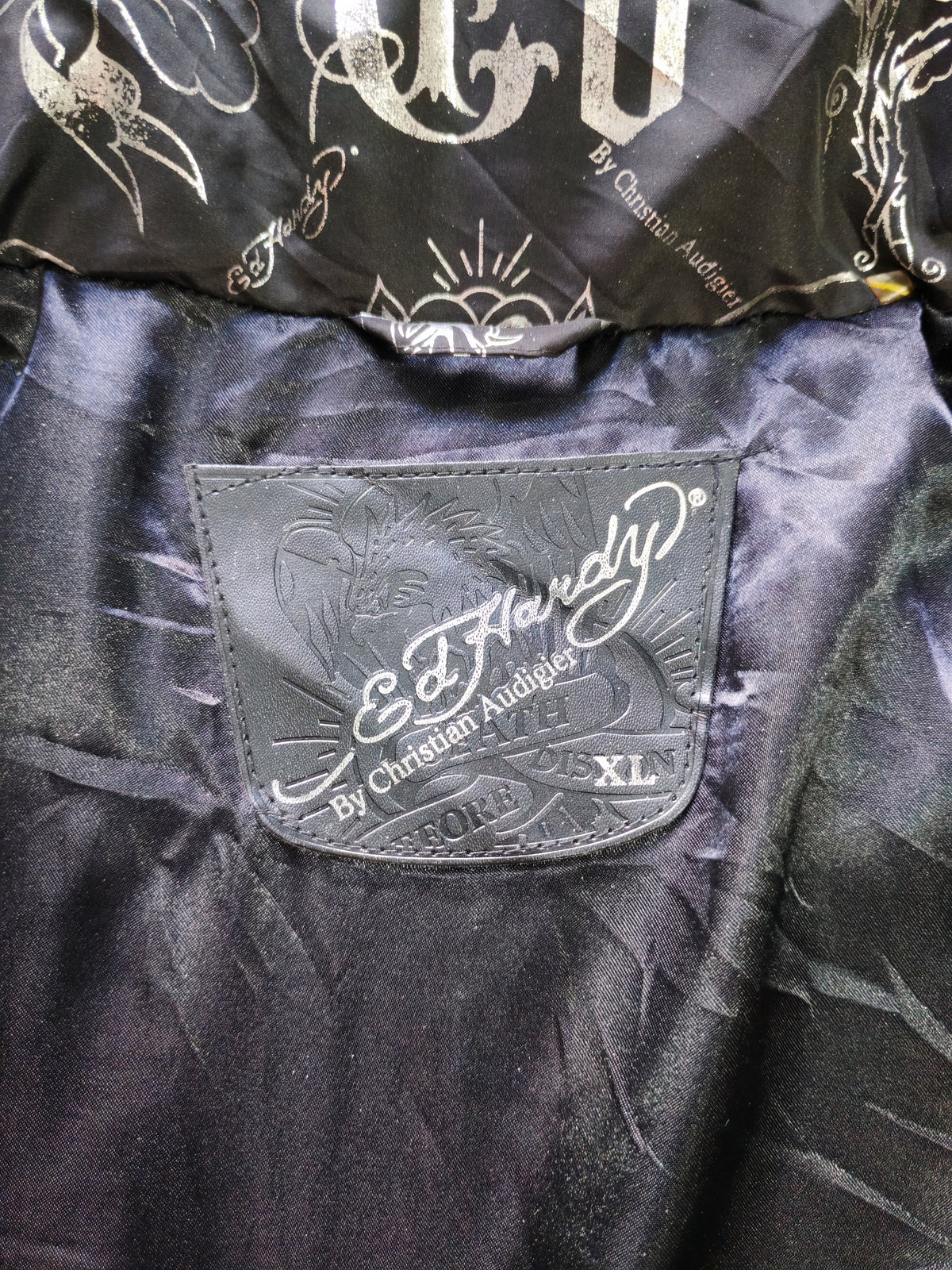 Puffer Ed Hardy Rosa — Talla XL