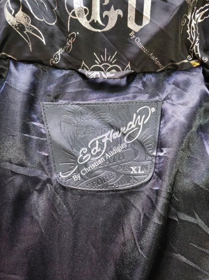 Puffer Ed Hardy Rosa — Talla XL