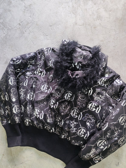Puffer Ed Hardy Rosa — Talla XL