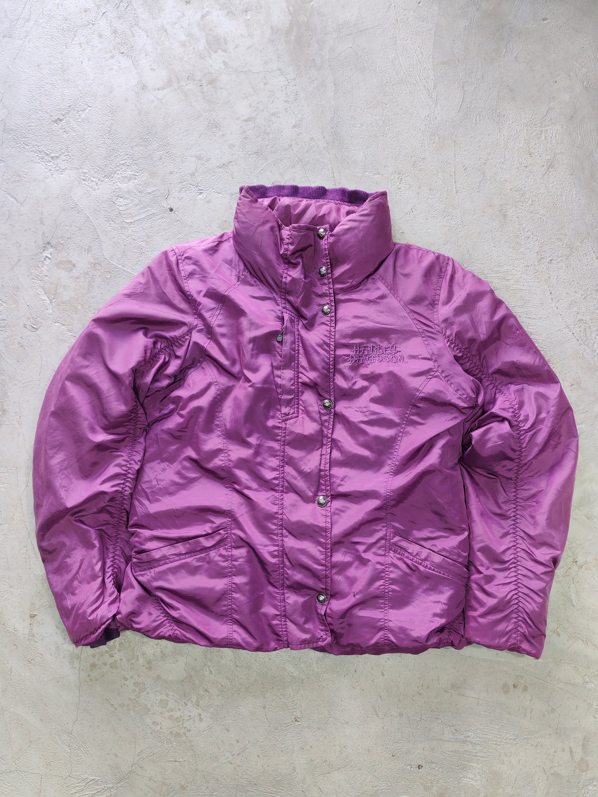 Puffer Harley-Davidson Morado — Talla M