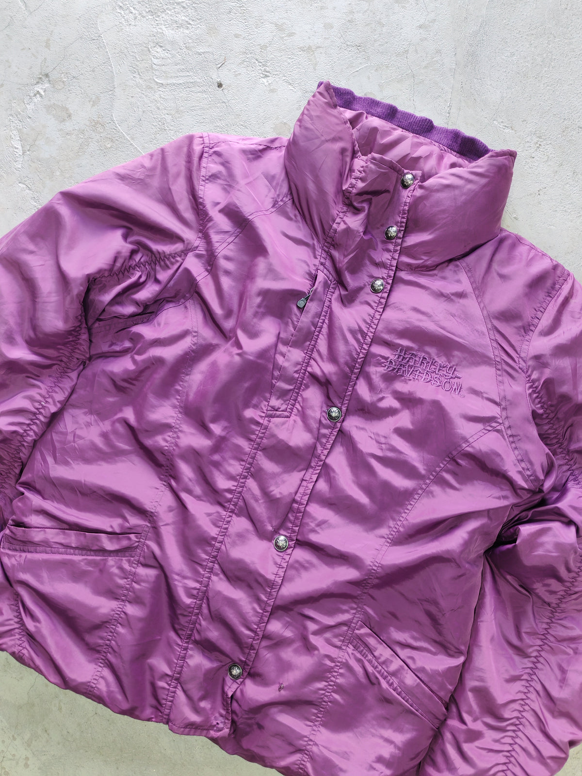 Puffer Harley-Davidson Morado — Talla M
