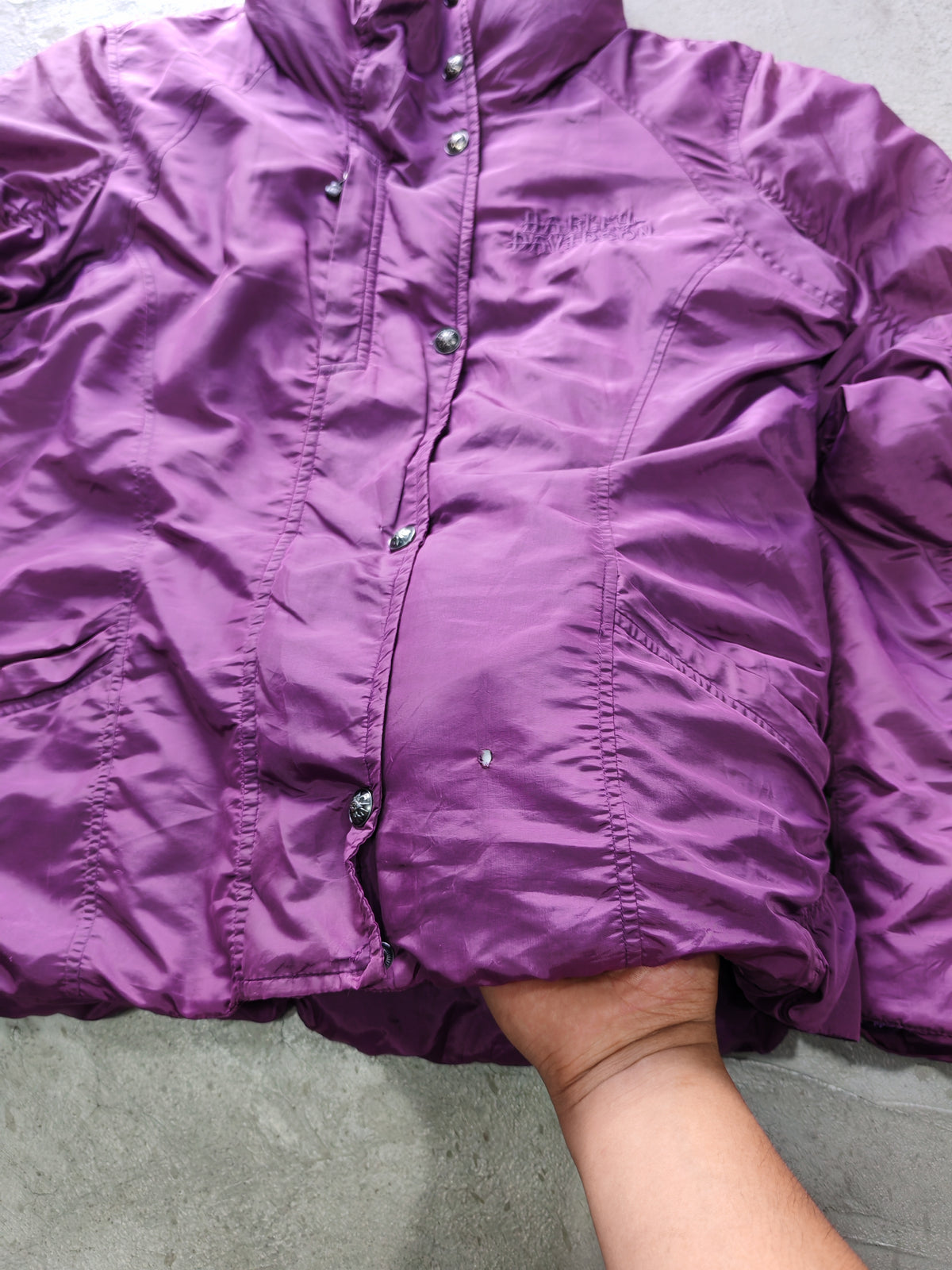 Puffer Harley-Davidson Morado — Talla M