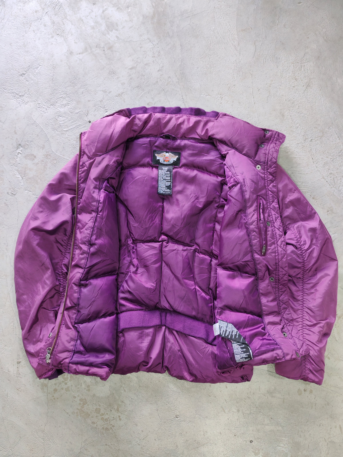 Puffer Harley-Davidson Morado — Talla M