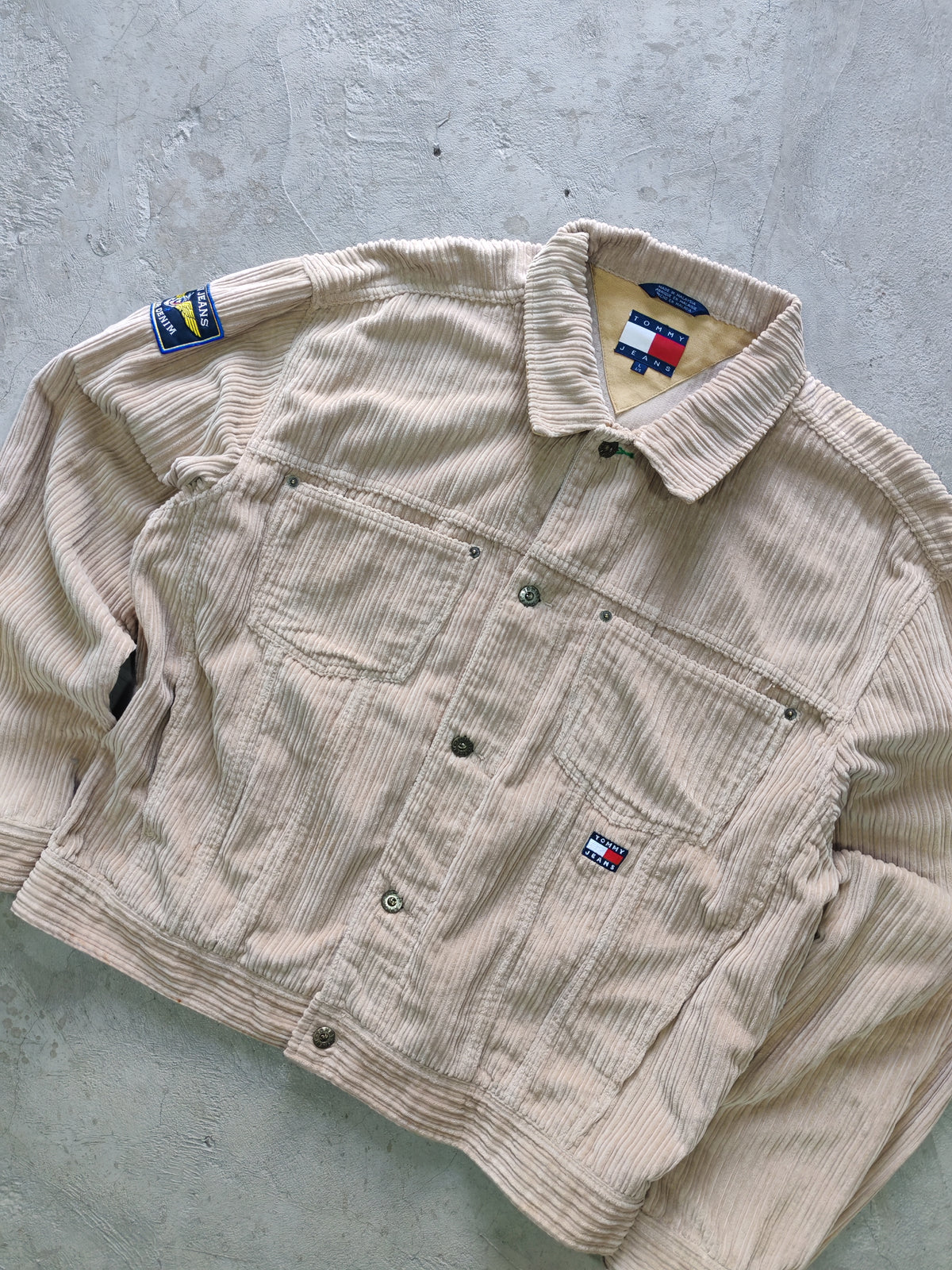 Jacket Tommy Jeans Crema — Talla L