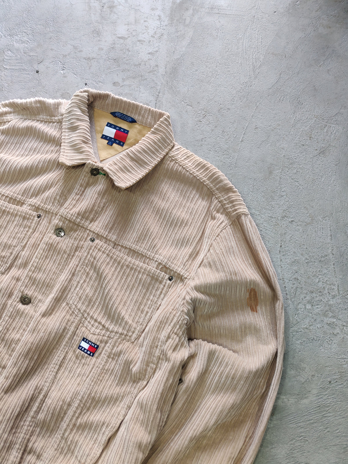 Jacket Tommy Jeans Crema — Talla L