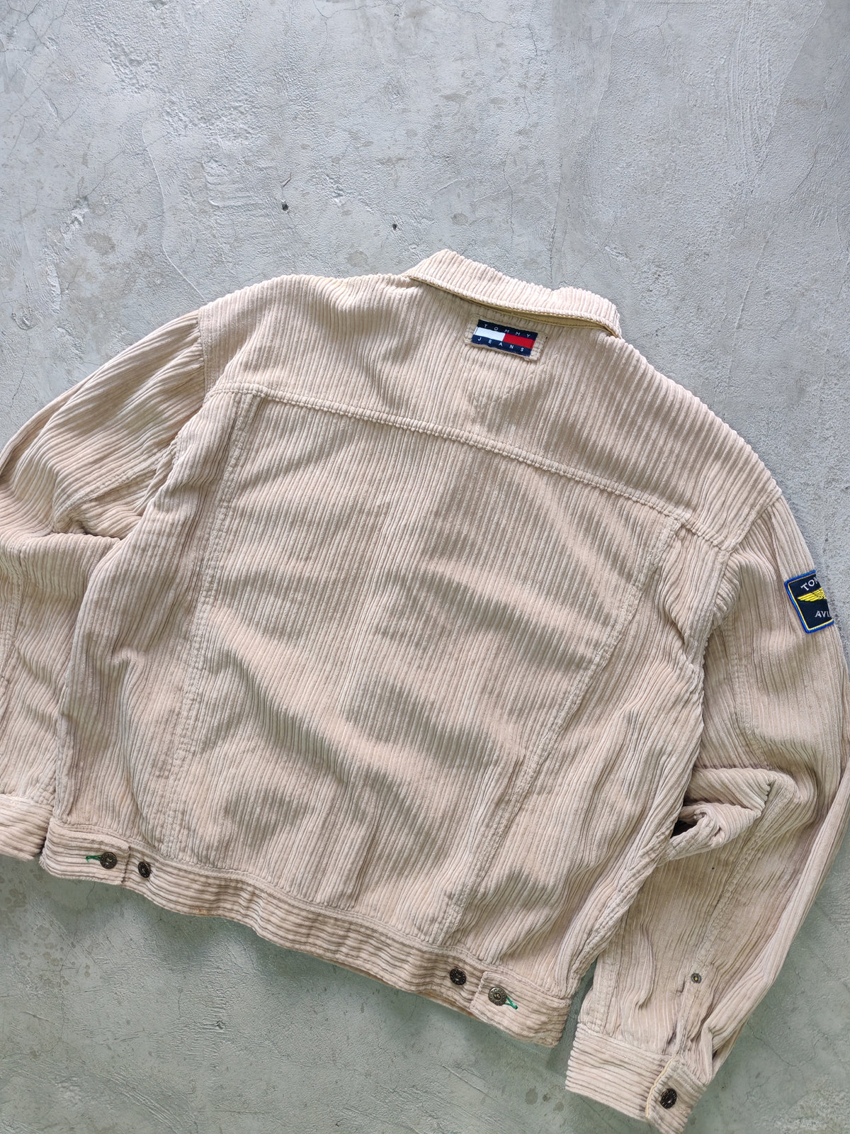 Jacket Tommy Jeans Crema — Talla L