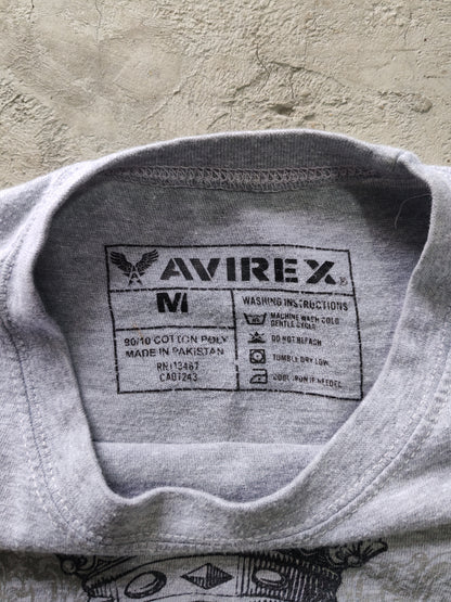 Tee Avirex Gris — Talla M