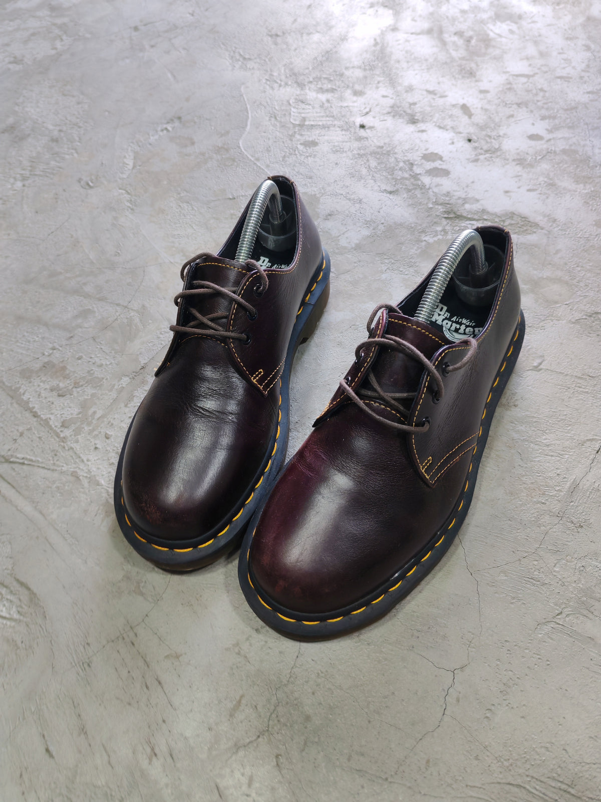 Dr. Martens 1461 Oxford Cherry Red Cuero Genuino – EU39 / UK6 / US7M Punk Gótico Streetwear