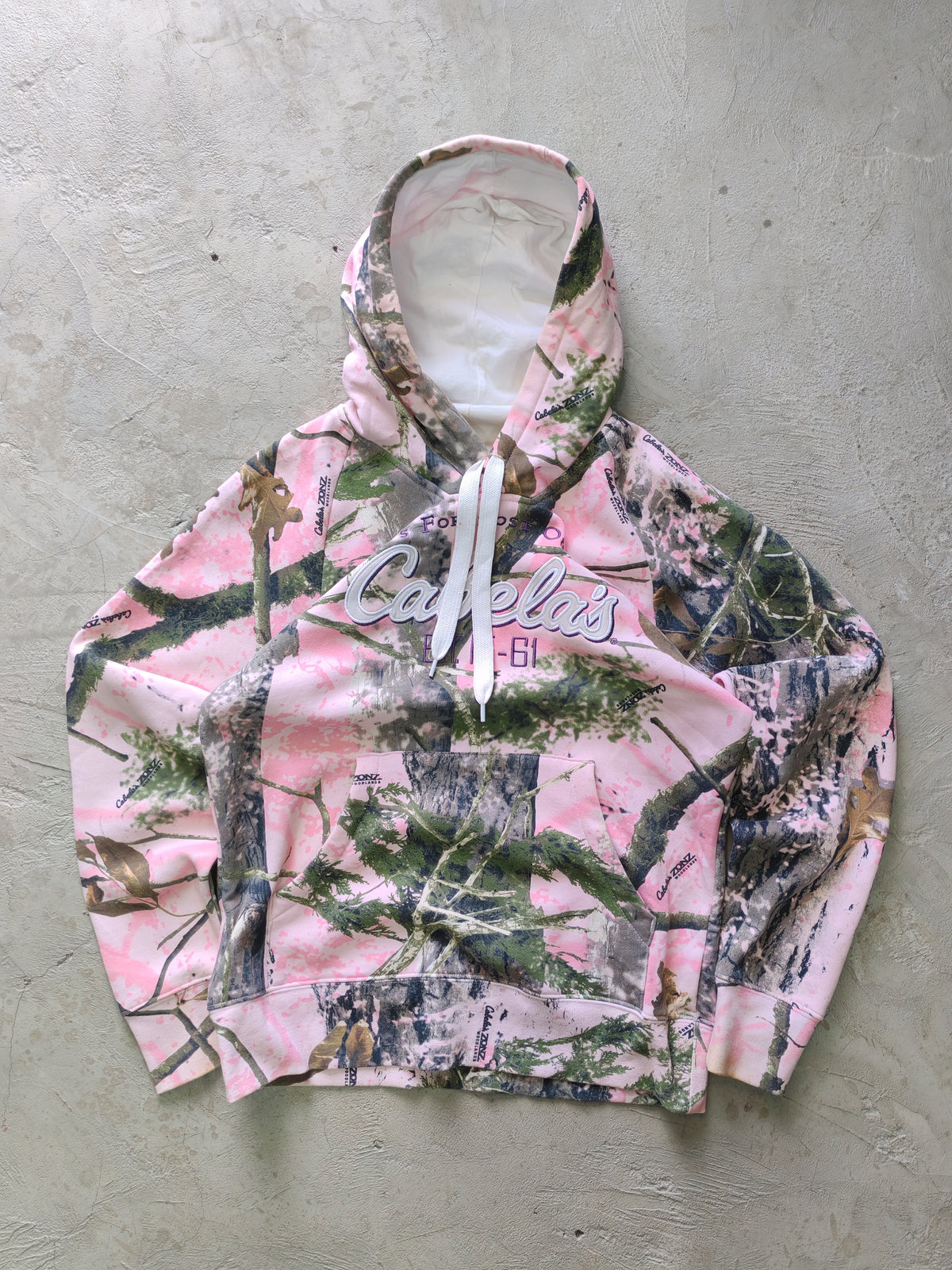 Cabela's Realtree APC Pink Camo Logo Hoodie – S Gorpcore Grail