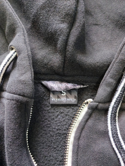 WV Project Zip Hoodie Negro Washed Boxy – S Korean Streetwear Premium