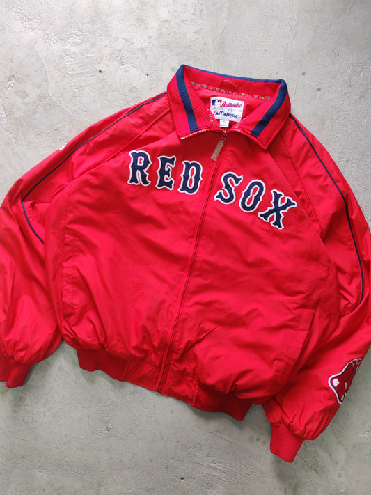 Majestic MLB Authentic Boston Red Sox Dugout Jacket Rojo – XL Vintage Y2K