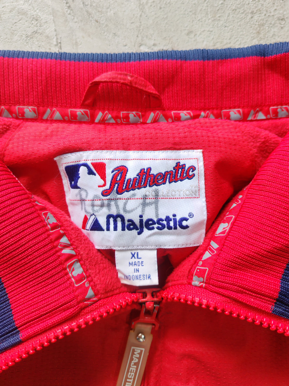 Majestic MLB Authentic Boston Red Sox Dugout Jacket Rojo – XL Vintage Y2K