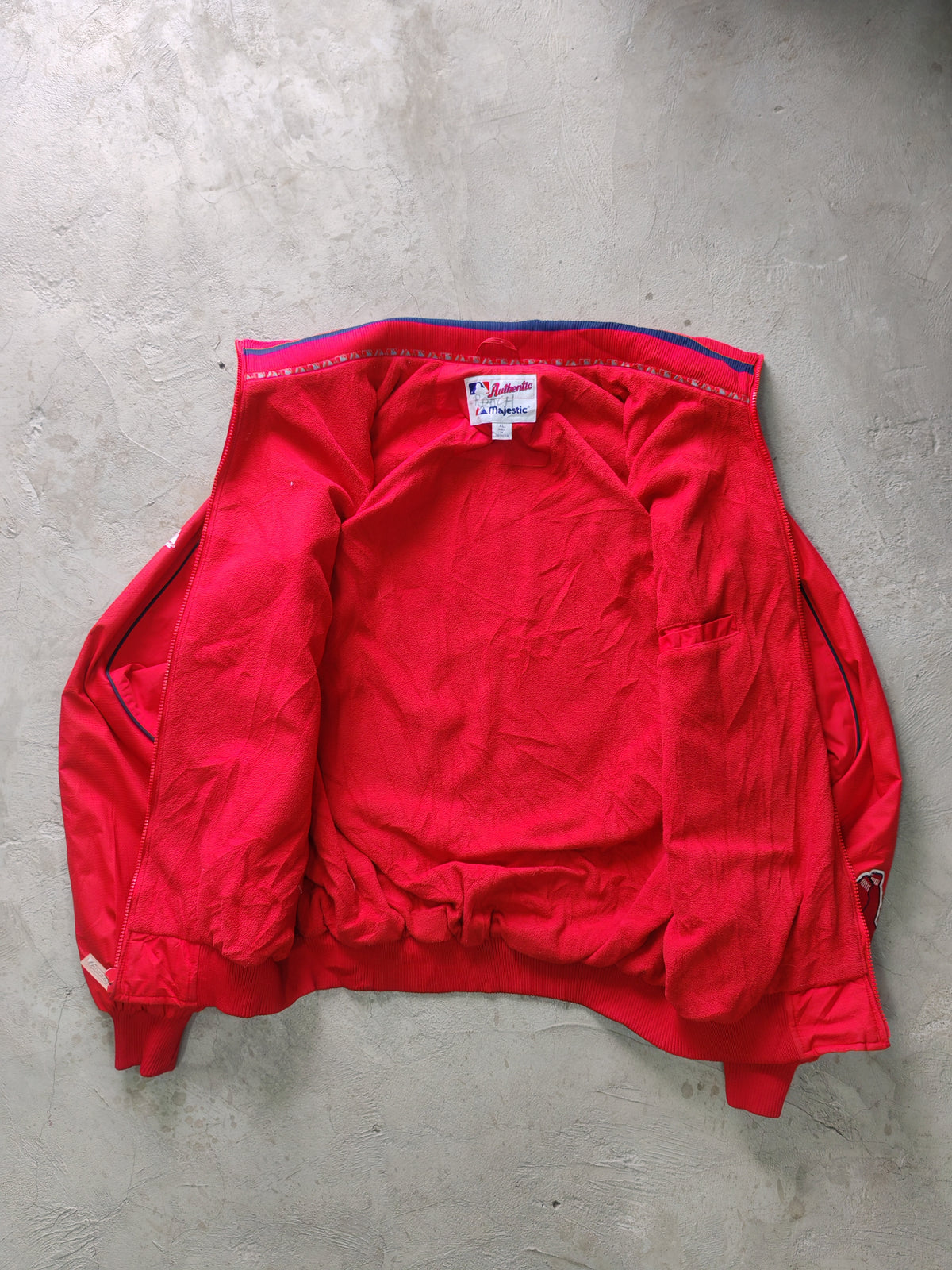 Majestic MLB Authentic Boston Red Sox Dugout Jacket Rojo – XL Vintage Y2K