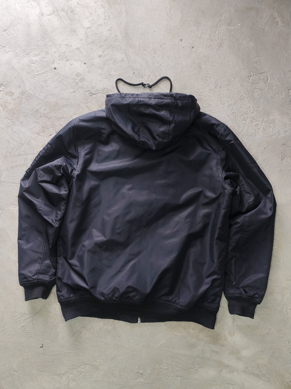 Vans Off The Wall Hooded Bomber Jacket Navy Acolchado – L Skate Streetwear Premium