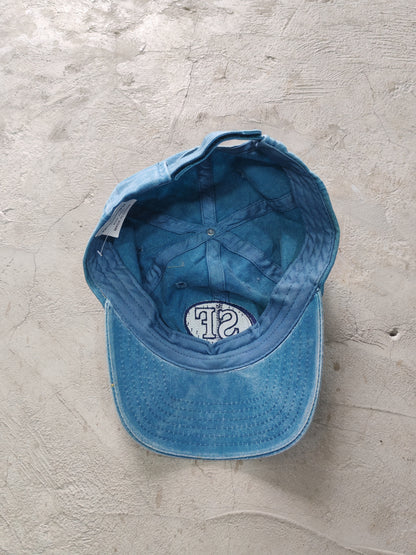SF San Francisco Washed Denim Dad Cap Azul Claro – Ajustable Souvenir Vintage Streetwear