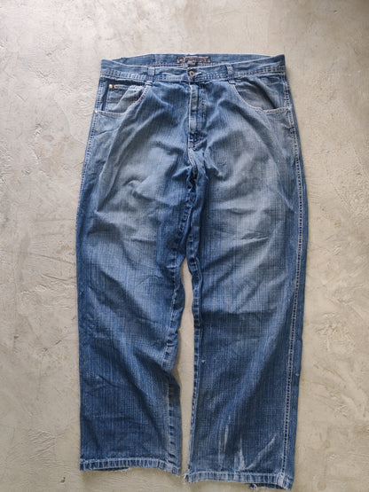 Jean Southpole Azul Baggy Costuras en Contraste Talla 40