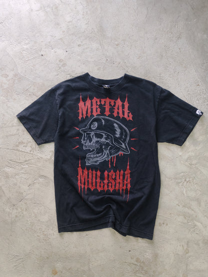 Playera Metal Mulisha Negra Calavera Casco Talla M