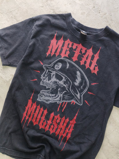 Playera Metal Mulisha Negra Calavera Casco Talla M