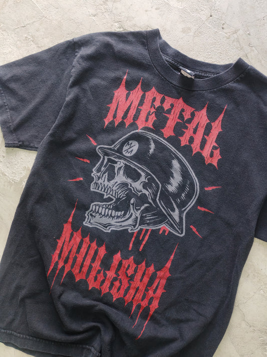 Playera Metal Mulisha Negra Calavera Casco Talla M